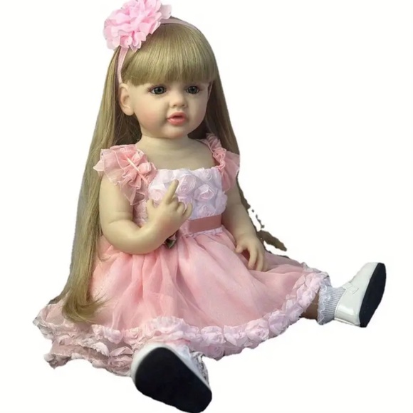 NEW! Gorgeous Large Realistic Life Like Blonde 22” inch Doll! - Picture 2 of 5